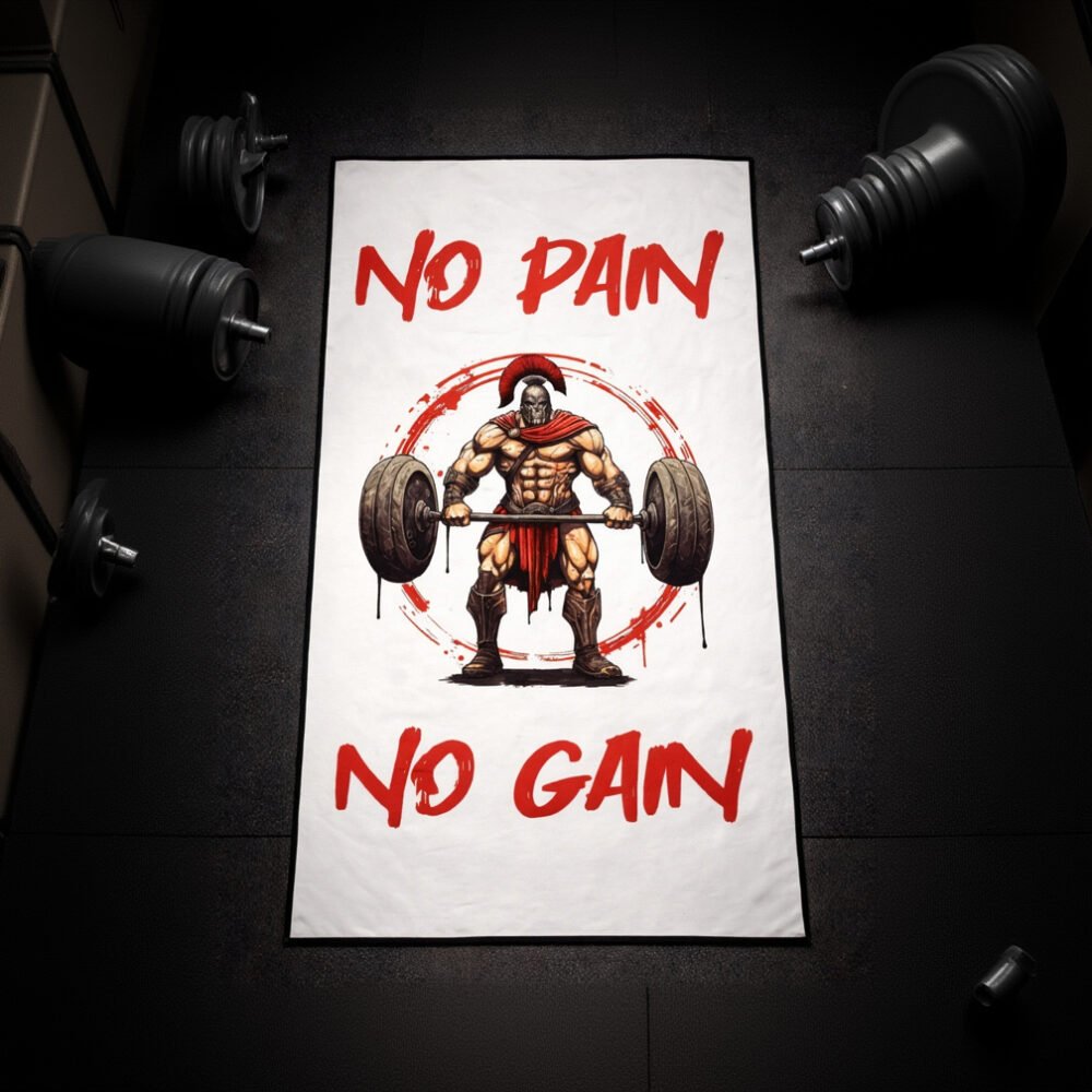 Serviette de sport - Spartiate - blanche