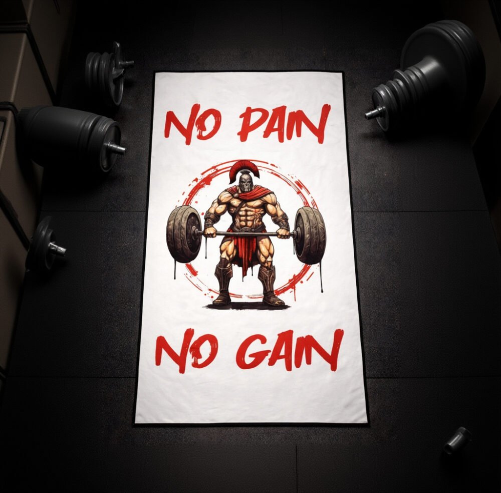 Serviette de sport - Spartiate - blanche