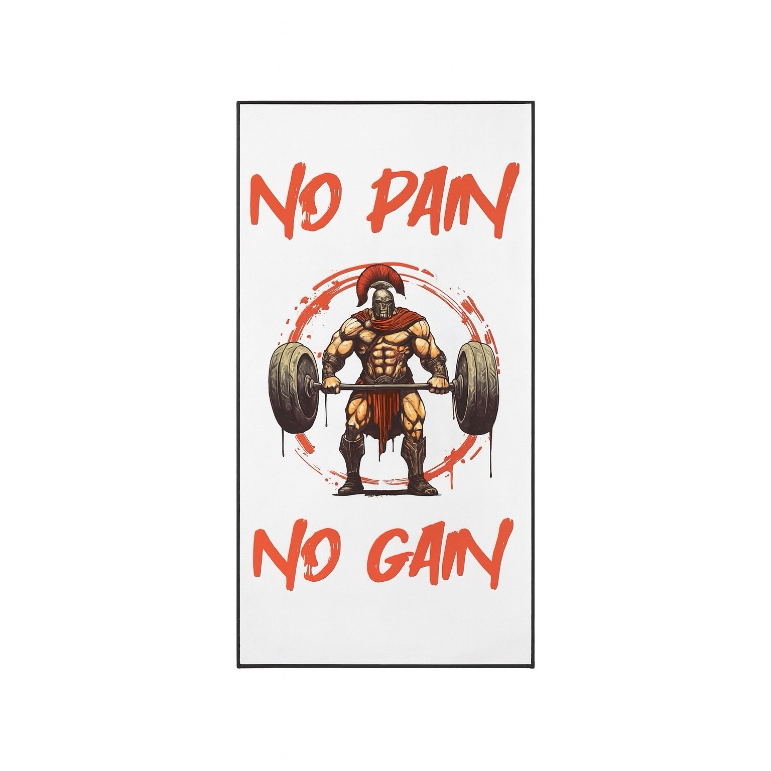 Serviette de sport - Spartiate - blanche – Image 2