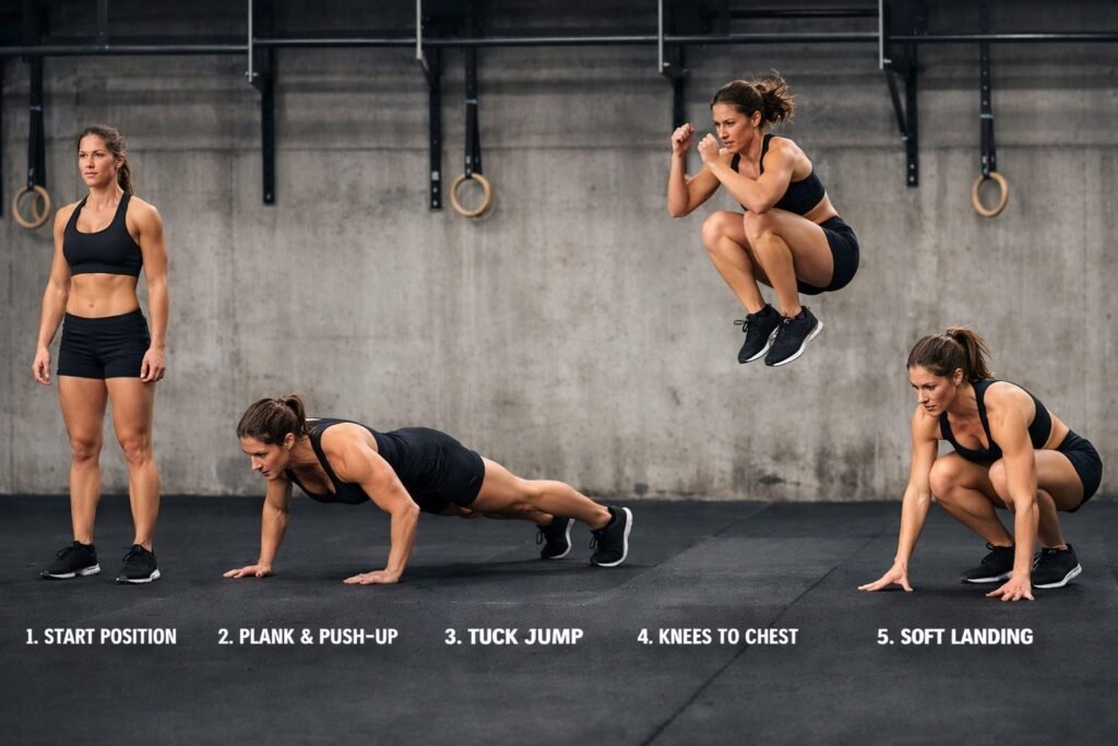 How to master the burpee tuck jump